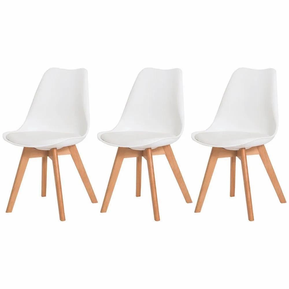Kit 3 Cadeiras Saarinen Estofadas: Design e Conforto!