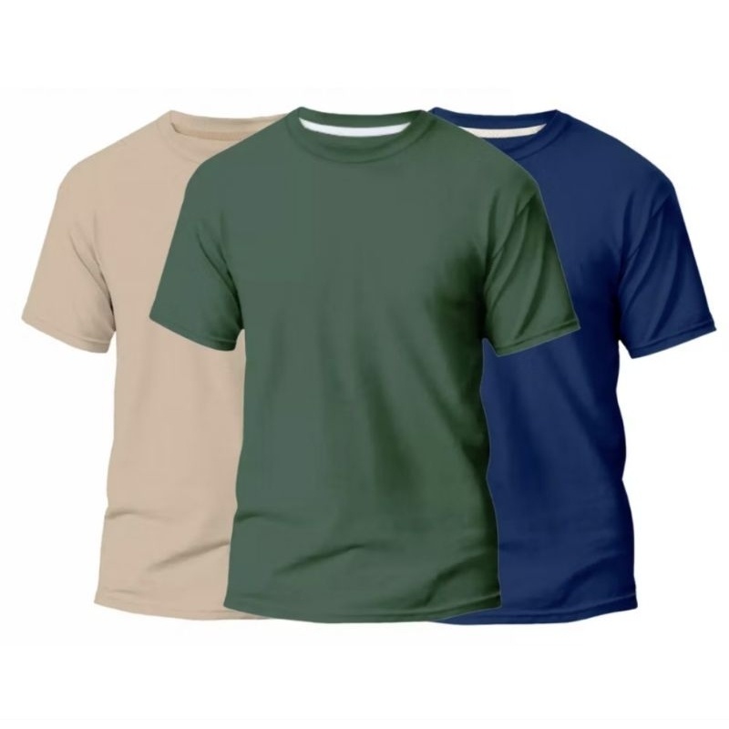 Kit 3 Camisetas Básicas Masculinas Slim: Estilo e Promoção!
