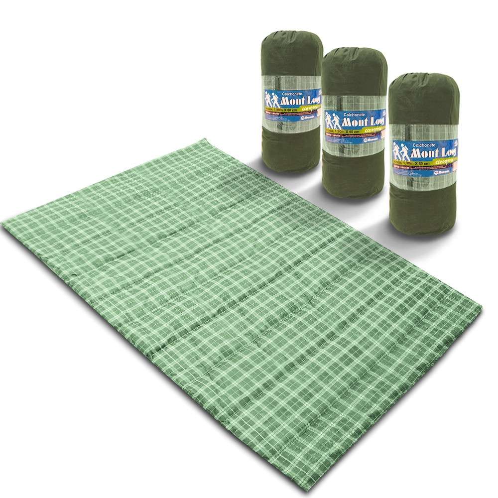Kit 3 Colchonetes para Camping 190x130cm - Conforto Total em Qualquer Aventura
