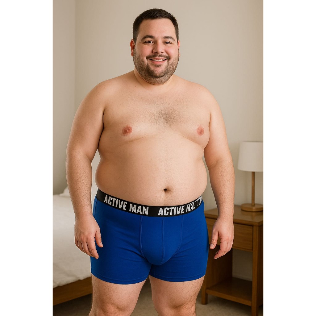 Kit 3 Cuecas Masculinas Plus Size: Conforto e Respirabilidade Extra