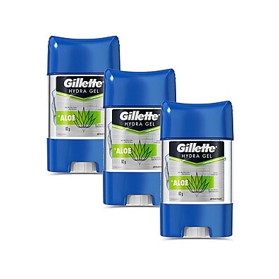 Kit 3 Desodorantes Gillette Hydra Aloe: 48h de Proteção