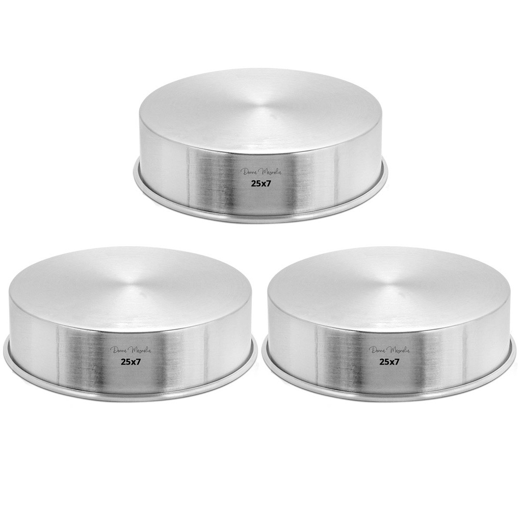 Kit 3 Formas Redondas 25cm: Bolos Perfeitos!