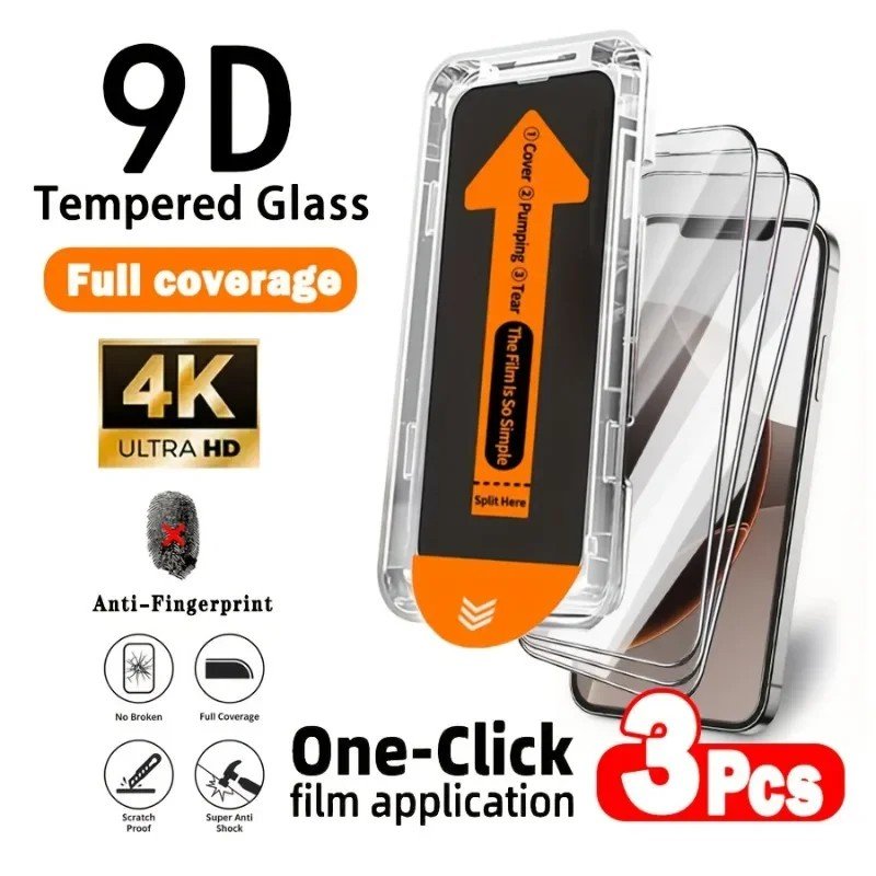 Kit 3 Películas de Vidro iPhone: Proteção Máxima e Privacidade