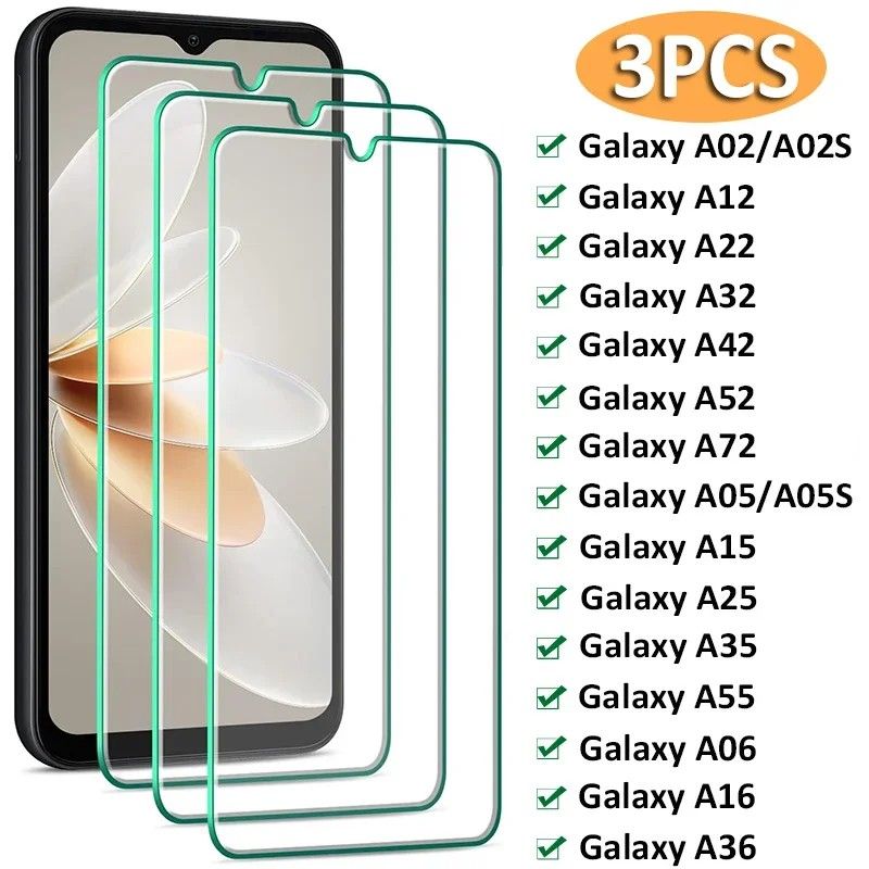 Kit 3 Películas de Vidro Temperado para Samsung Galaxy A