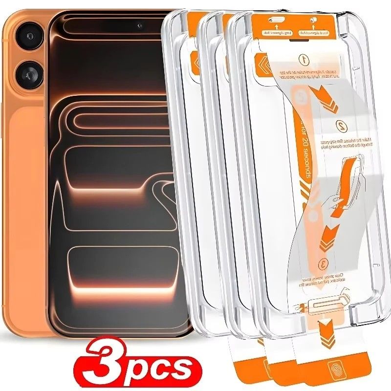 Kit 3 Películas iPhone: Proteção HD e Instalação Fácil