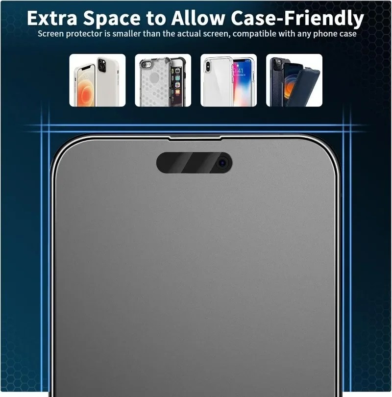 Kit 3 Películas Privacidade Fosca iPhone 11 a 16 Pro Max Anti-Spy