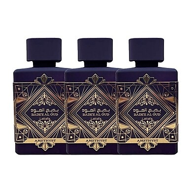 Kit 3 Perfumes Árabe Lattafa Amethyst 100ml