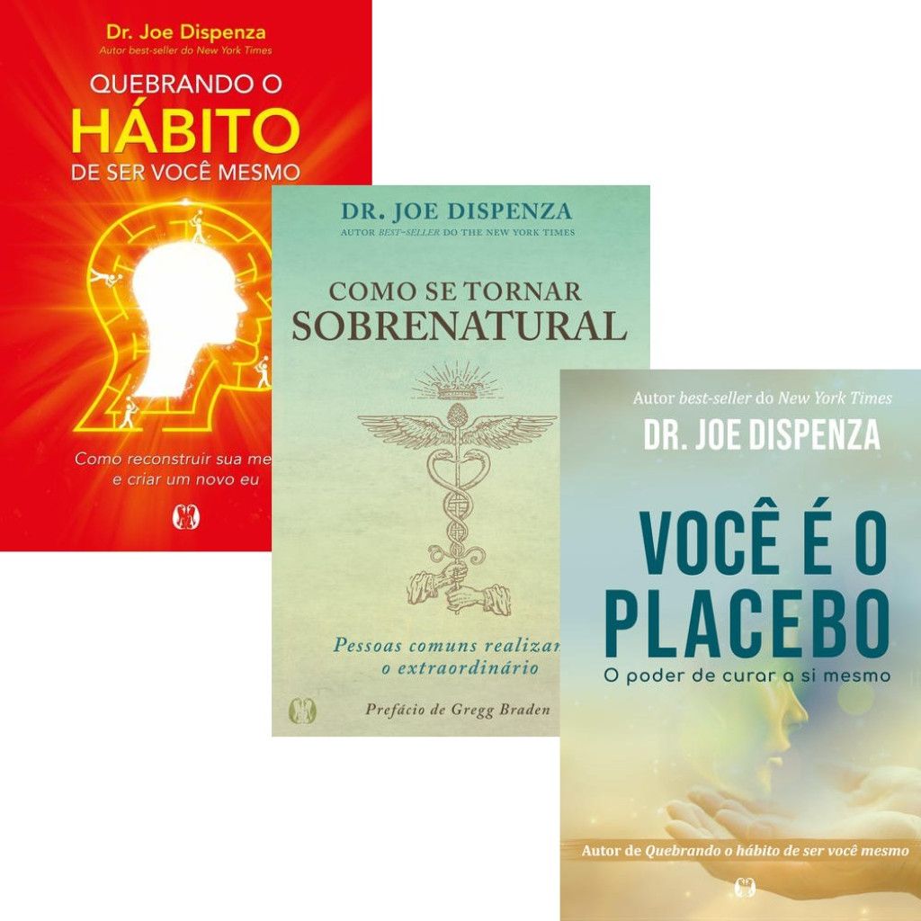 Kit 3 Vol de Dr. Joe Dispenza: Transforme Sua Vida com Ciência e Mente