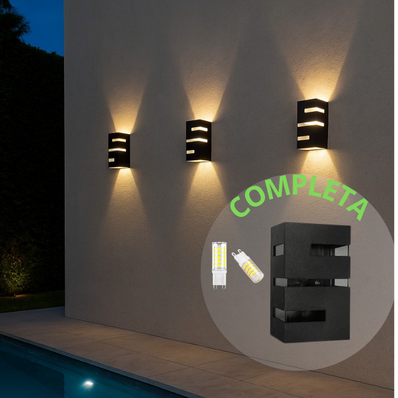 Kit 4 Arandelas de Parede 110V – Iluminação Moderna para Casa e Externo