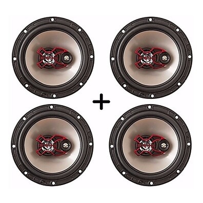Kit 4 Auto Falantes Bravox 6" Triaxial para Fiat Stilo - 200W RMS