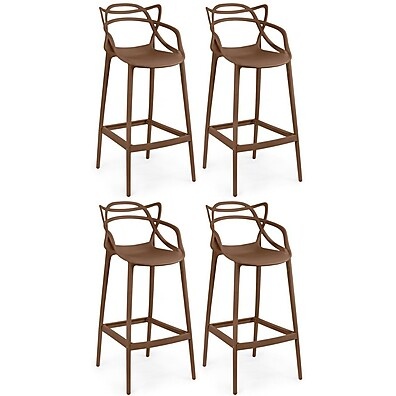 Kit 4 Banquetas Allegra: Design Moderno e Conforto para Sua Cozinha