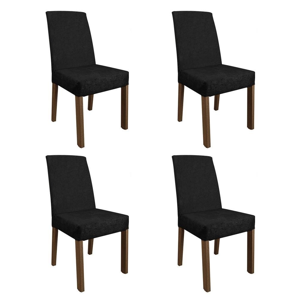 Kit 4 Cadeiras de Jantar Madesa 4255: Conforto e Estilo!