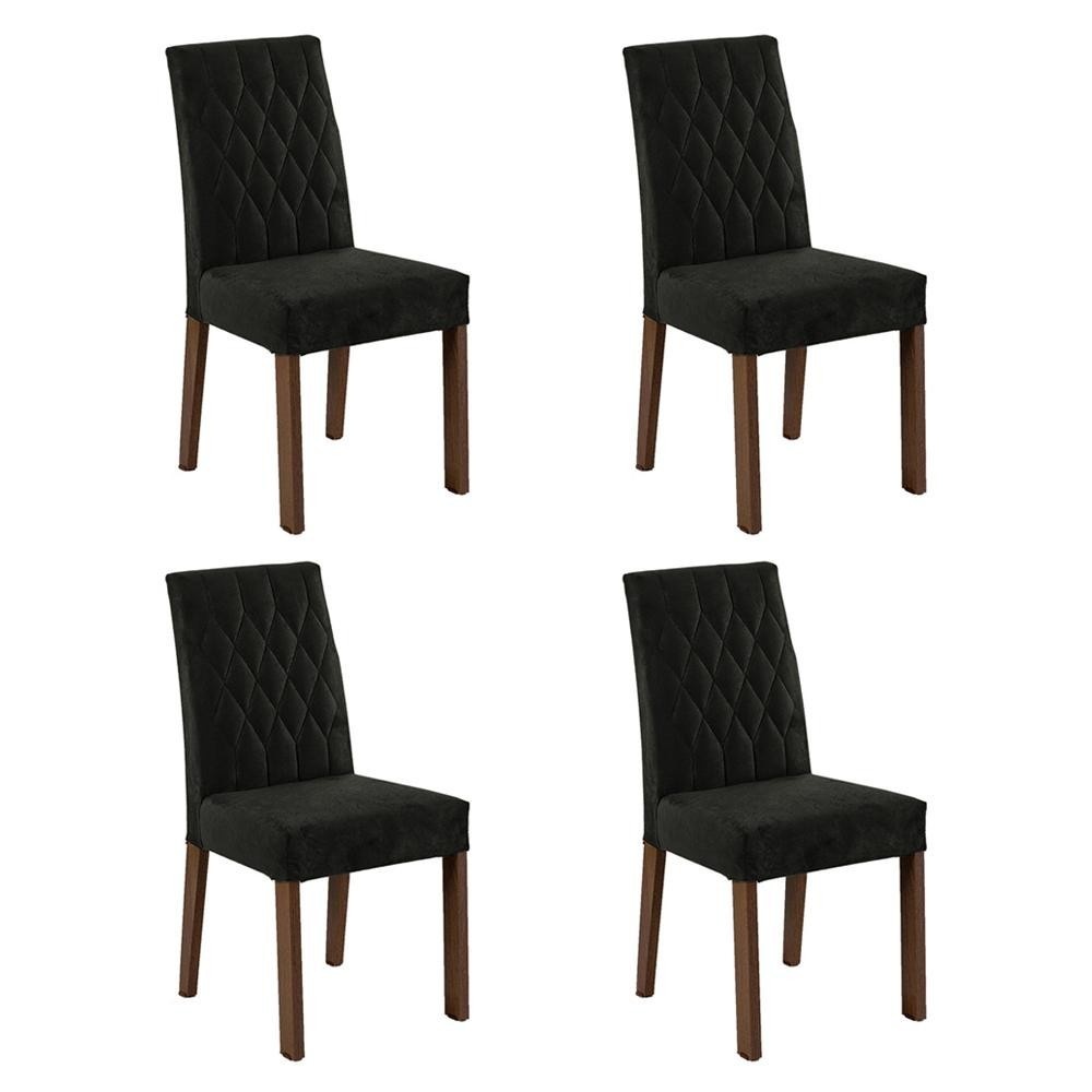 Kit 4 Cadeiras de Jantar Madesa 4256: Conforto e Estilo!