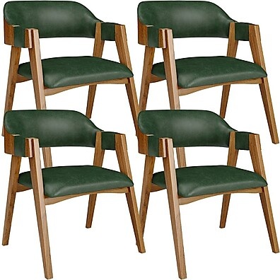 Kit 4 Cadeiras Suran L02 Couríssimo Verde Musgo – Conforto e Estilo para Sua Sala