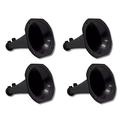Kit 4 Cornetas Plásticas Longa LC14-25 Preta – Potência e Estilo
