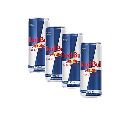 Kit 4 Energético Red Bull 250ml: Energia e Performance em Lata
