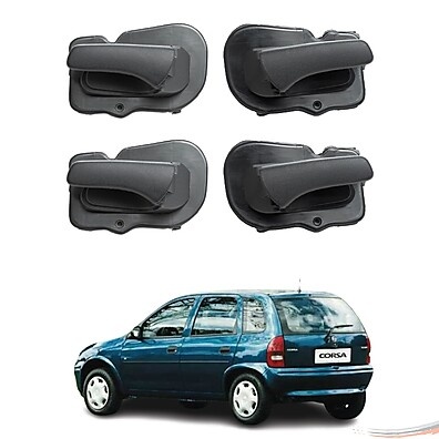 Kit 4 Maçanetas Cinza para Corsa Wind e Classic – Envio Rápido
