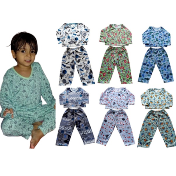 Kit 4 Peças Pijama Infantil Menino - Envio Imediato