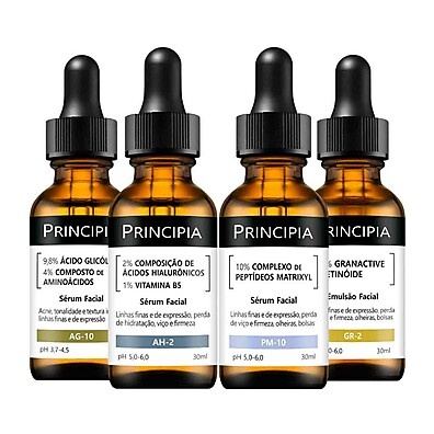 Kit 4 Séruns Principia: Rejuvenescedor e Eficaz