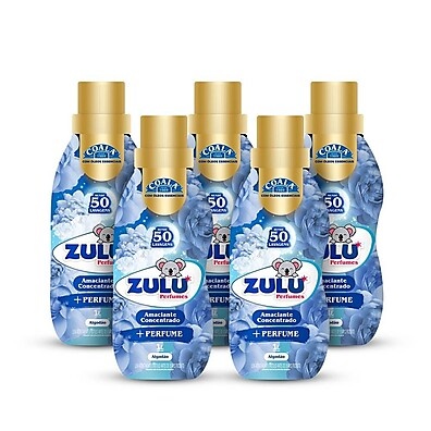 Kit 5 Amaciantes Zulu Algodão 1L – Maciez que Dura!