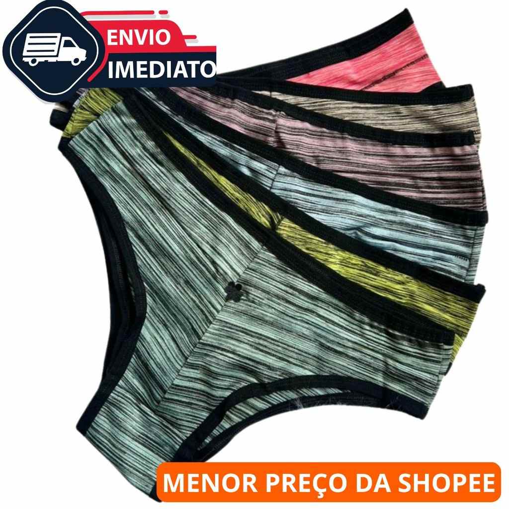 Kit 5 Calcinhas Cós Alto: Firmeza e Conforto