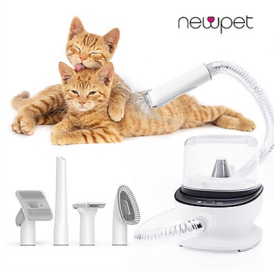 Kit 5 em 1 para Pets: Aparador, Aspirador e Tosquiadeira