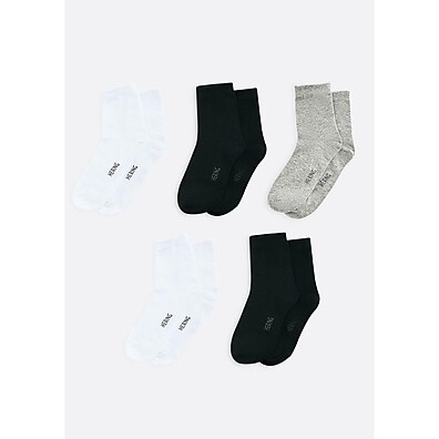 Kit 5 Pares Meias Hering Cano Médio Branca – Conforto e Estilo