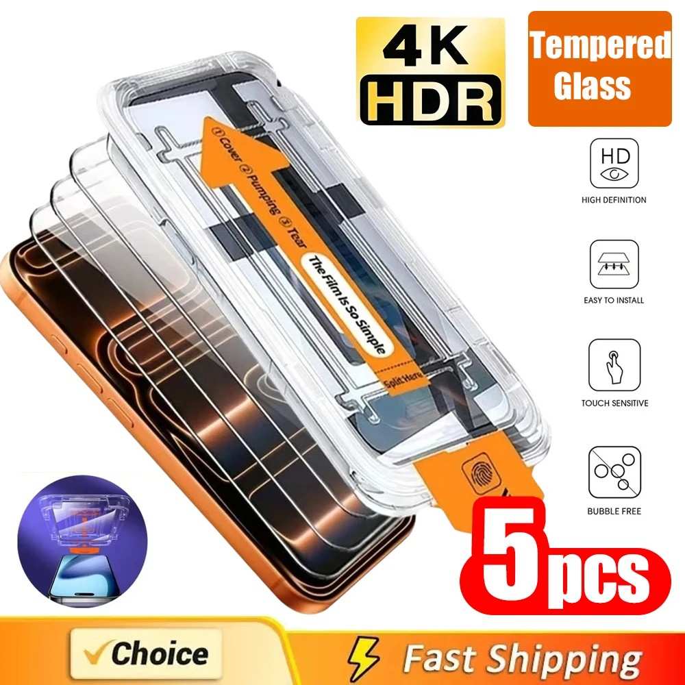 Kit 5 Películas de Vidro HD Samsung: Proteção Sem Poeira