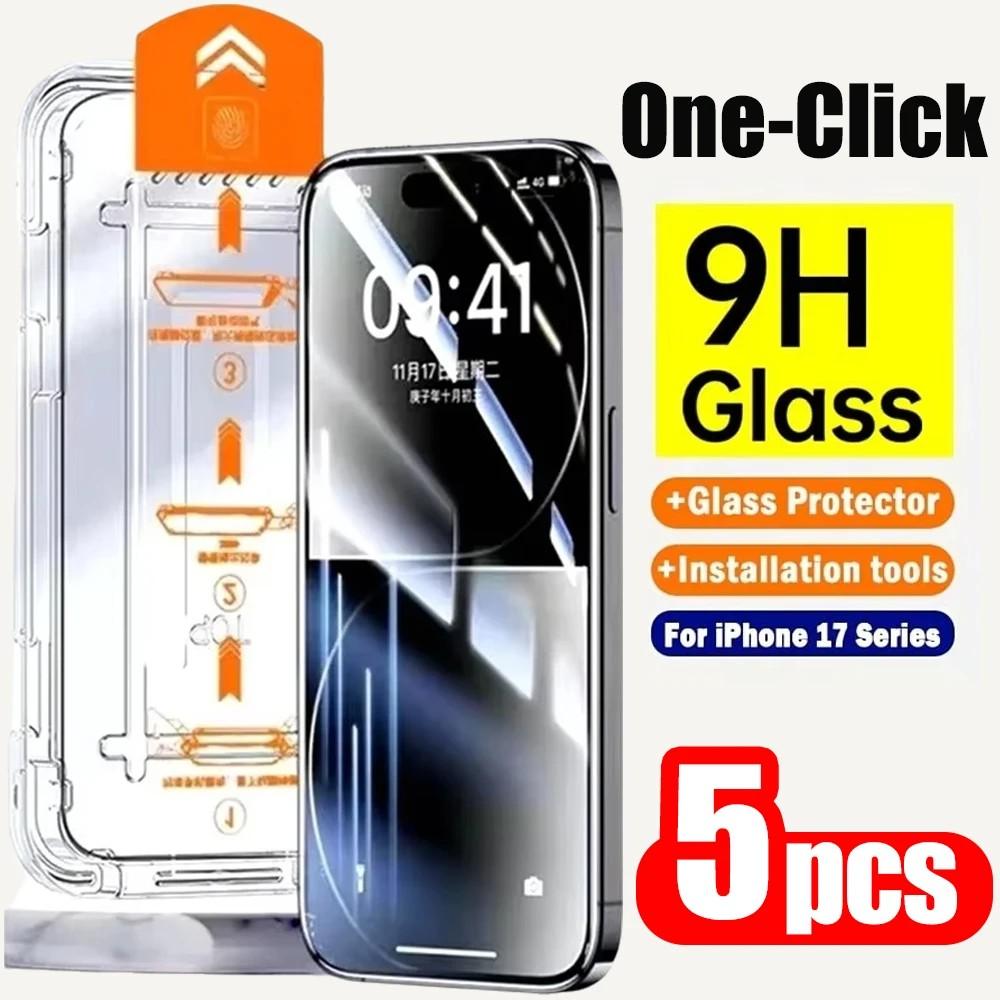 Kit 5 Películas de Vidro iPhone: Proteção HD e Instalação Fácil
