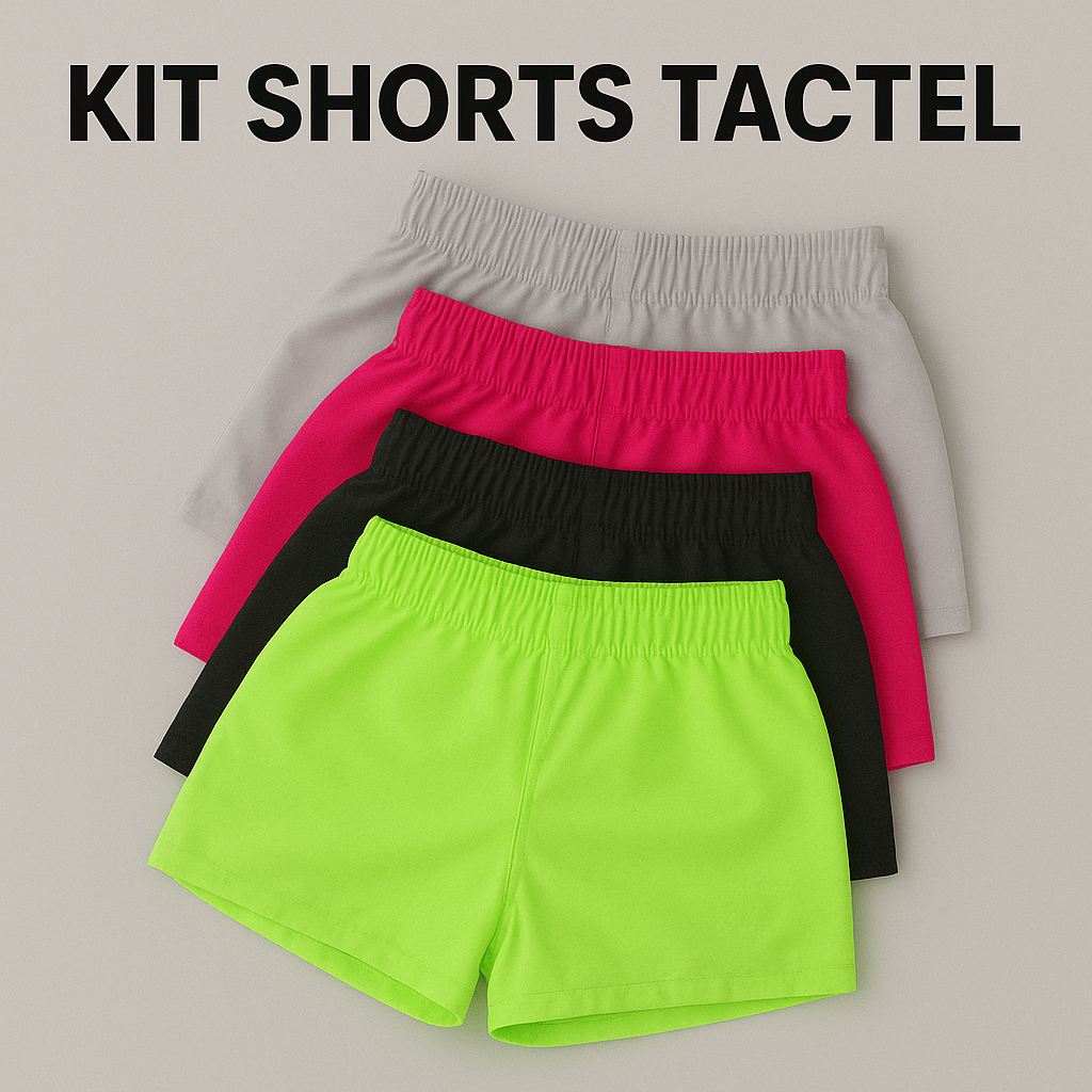 Kit 5 Shorts Tactel Feminino: O Must-have do Verão para Praia e Academia