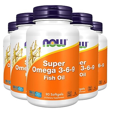 Kit 5x Super Ômega 3-6-9 Now Foods – Saúde em Cápsulas