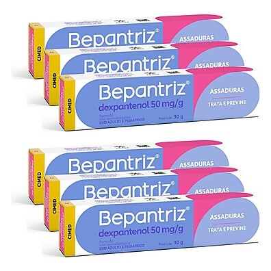 Kit 6 Bepantriz 30g – Trate e Previna Assaduras com Eficiência