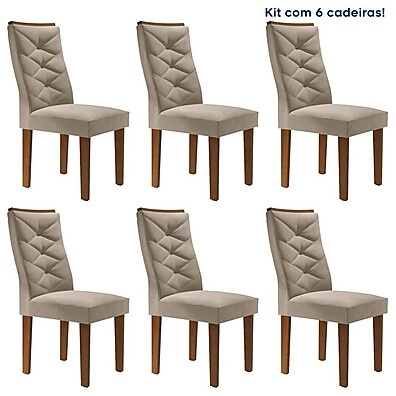 Kit 6 Cadeiras Germany: Conforto e Estilo!