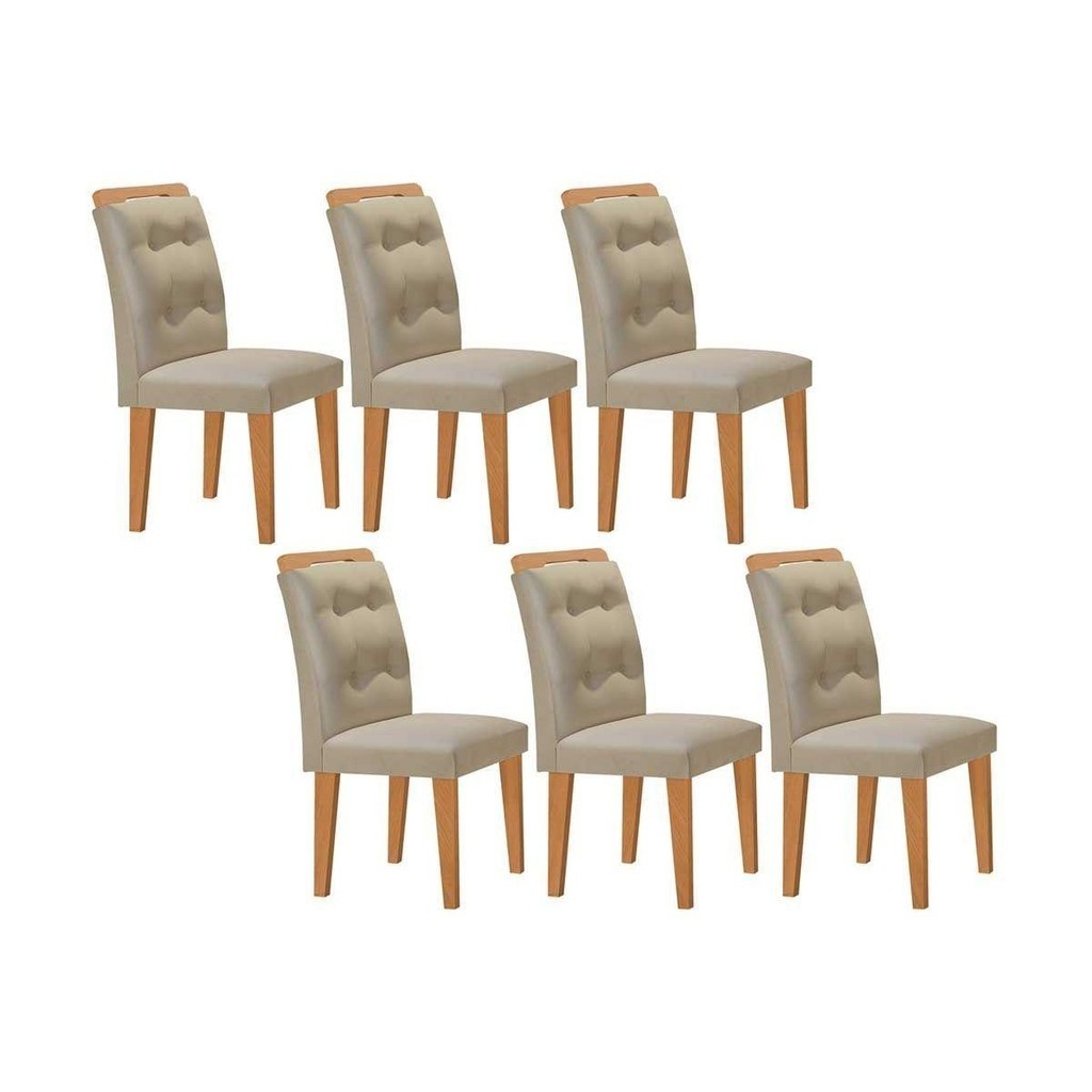 Kit 6 Cadeiras Imperatriz: Elegância para sua Sala de Jantar