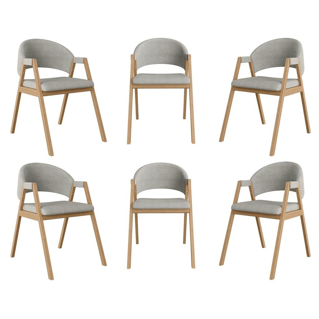 Kit 6 Cadeiras Jantar Suellen: Conforto e Elegância