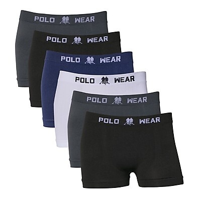 Kit 6 Cuecas Boxer Infantil Polo Wear Microfibra