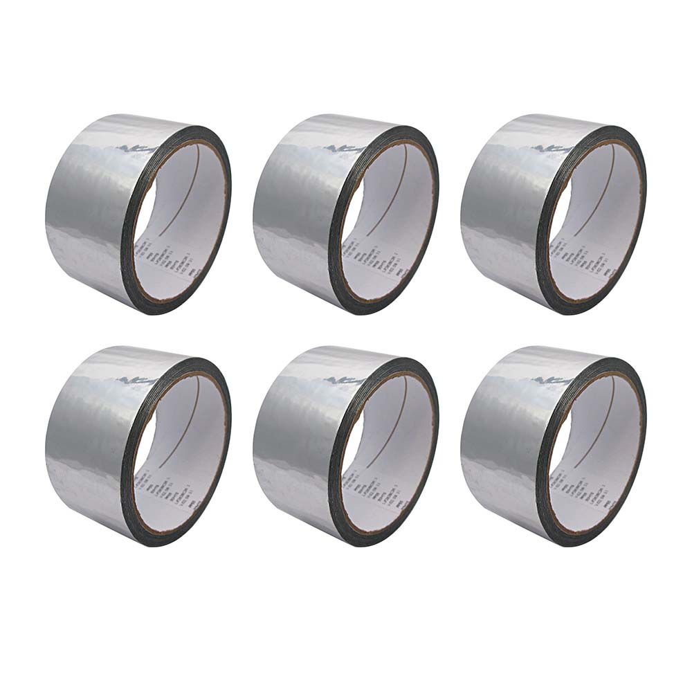 Kit 6 Fitas Aluminizadas para Refrigeração e Ar Condicionado