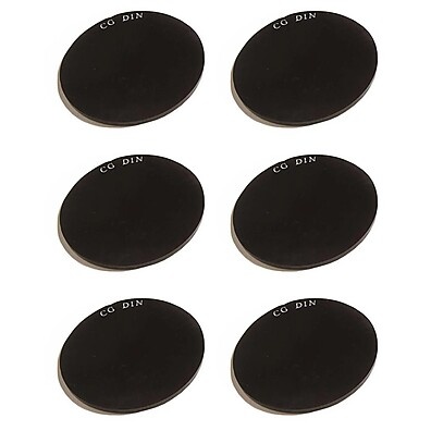 Kit 6 Lentes Proteção Redonda Tonalidade 6 50mm – Segurança e Qualidade Carbografite