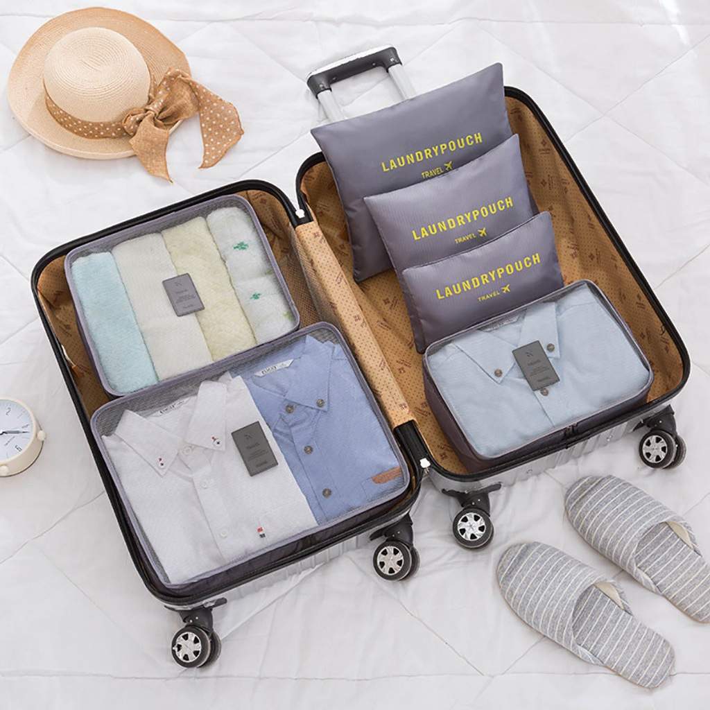 Kit 6 Organizadores de Mala: Viagem Sem Bagunça!