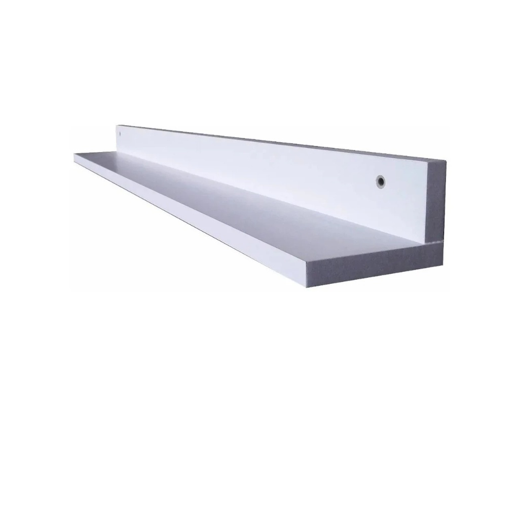 Kit 6 Prateleiras MDF Branco: Exposição Perfeita para Esmaltes, Brinquedos e Temperos