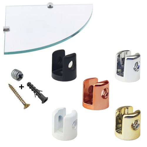 Kit 6 Suportes Fenda 6mm: Elegância e Firmeza para Vidros!