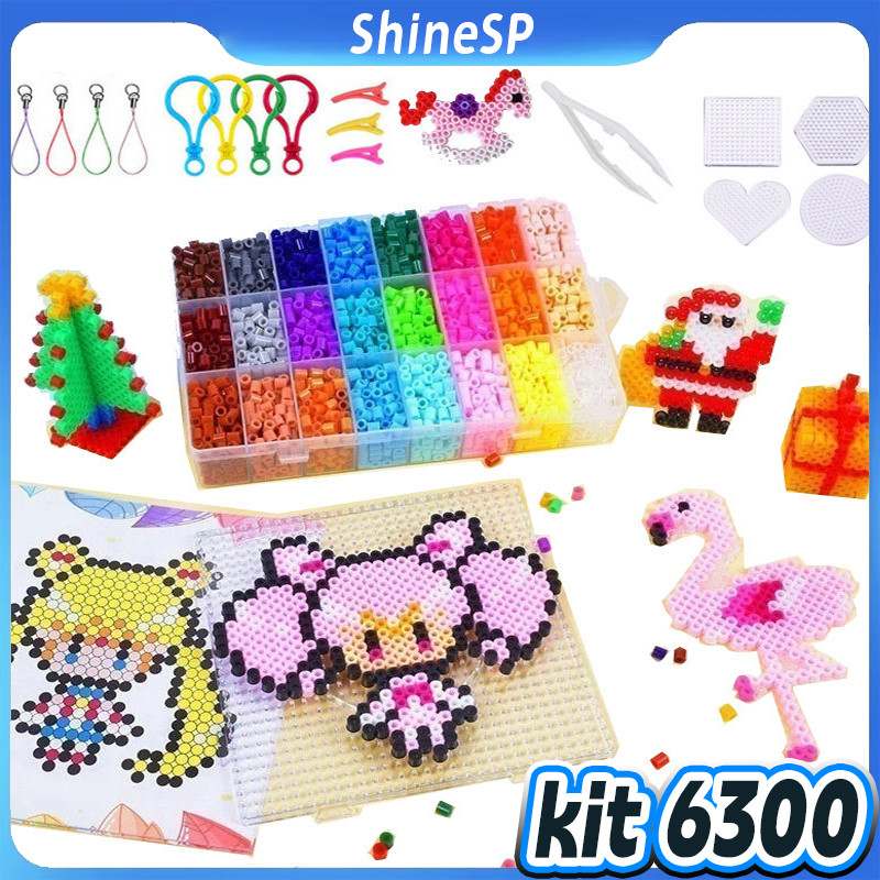 Kit 6300 Mini Hama Beads 5mm: Criação Infinita para Crianças e Adultos