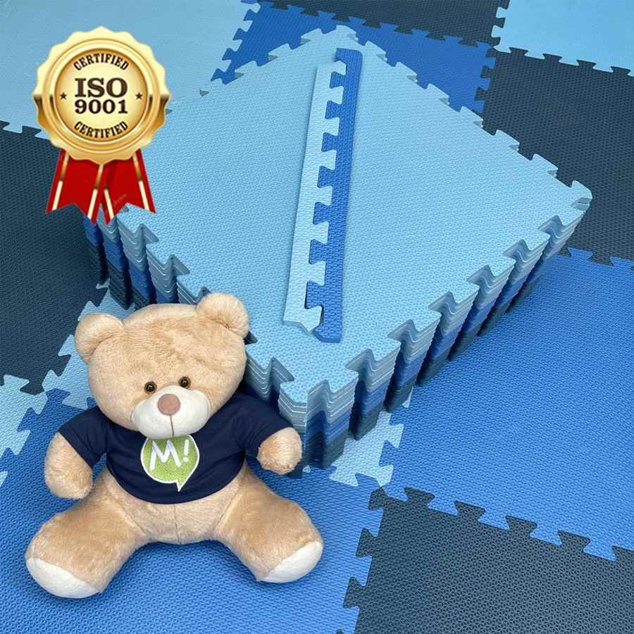 Kit 8 Tapete Tatame Eva 50x50cm com Bordas – Segurança e Decoração Infantil