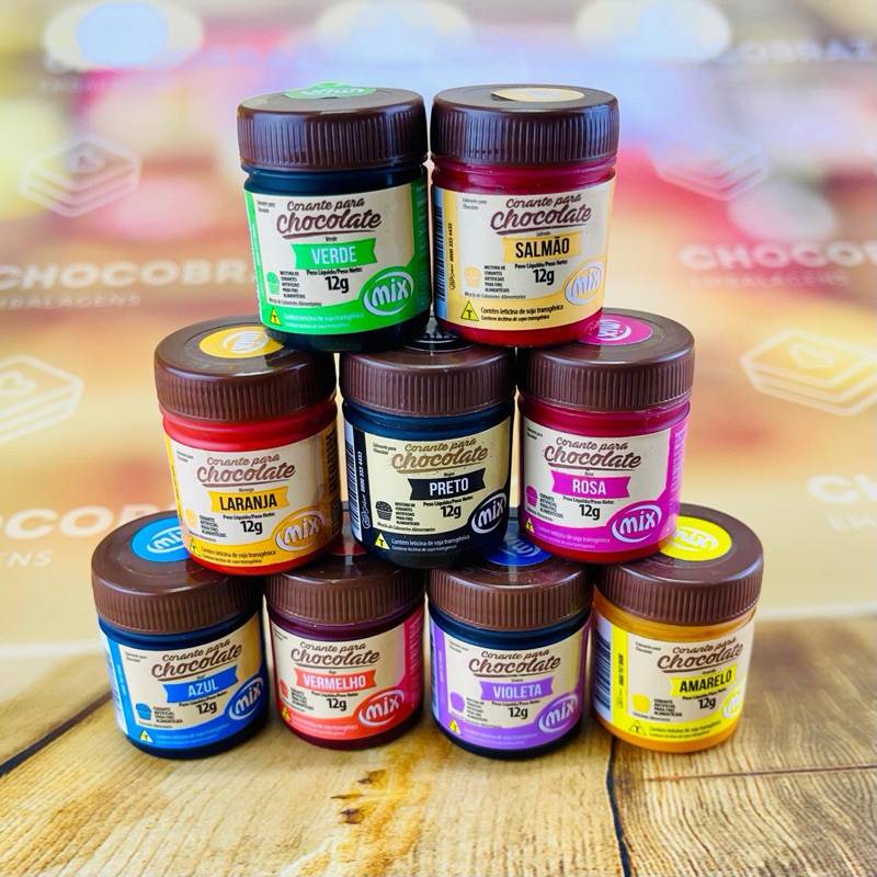 Kit 9 Corantes para Chocolate: Cores Vibrantes!