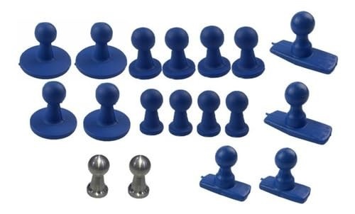 Kit Ventosas Martelinho de Ouro: Nylon Tecnil e Alumínio para Reparos Automotivos de Precisão