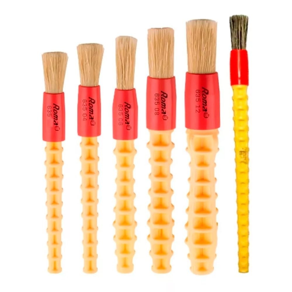 Kit de Pincéis para Detalhamento Automotivo Roma