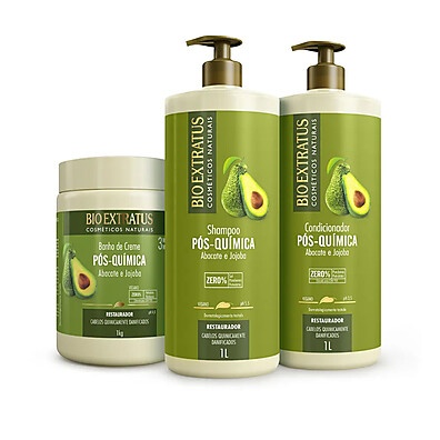 Kit Abacate Bio Extratus: Reconstrução Pós-Química