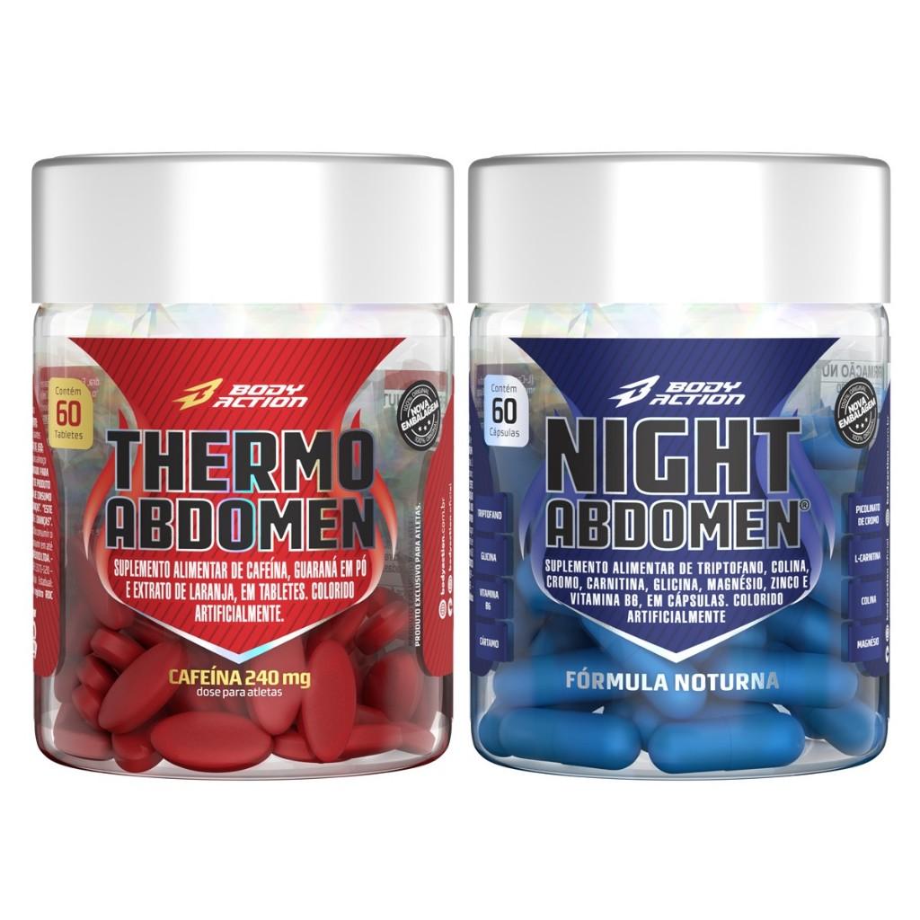 Kit Abdomen Dia & Noite: Emagreça com Thermo + Night!