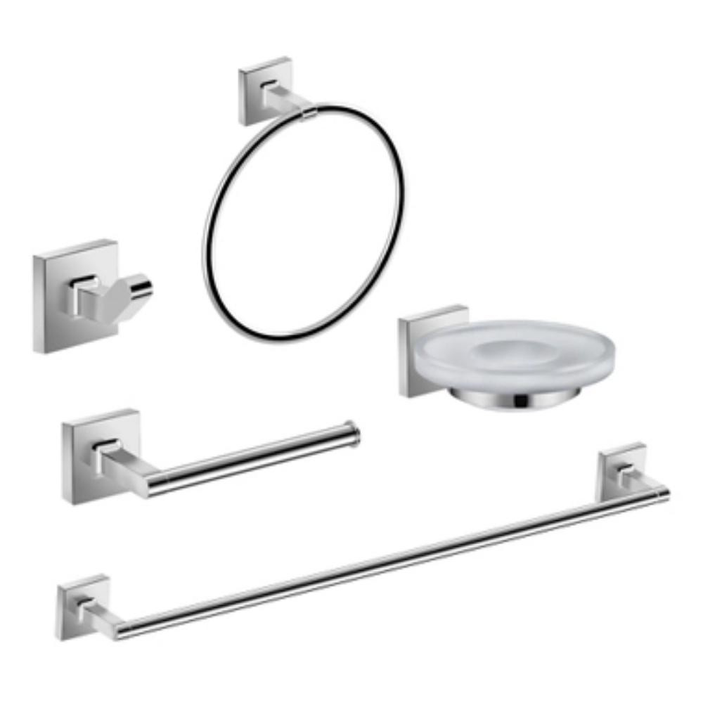Kit Acessórios Banheiro Celite Up: 5 Peças Cromadas