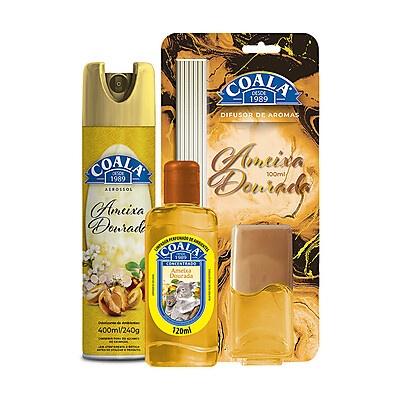 Kit Ameixa Dourada: Perfume Seu Lar!